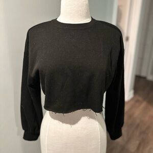black long sleeve top